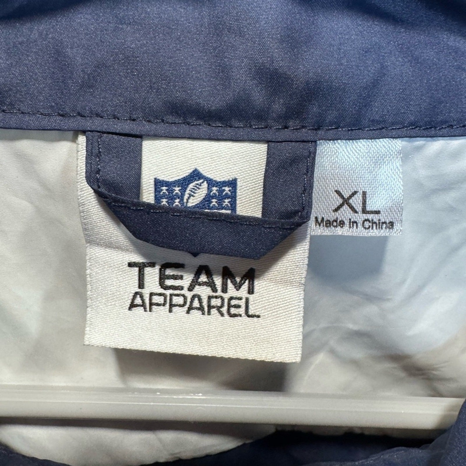 NWOT Team Apparel Houston Texans Windbreaker Jacket Sports Men's Full Zip XLarge