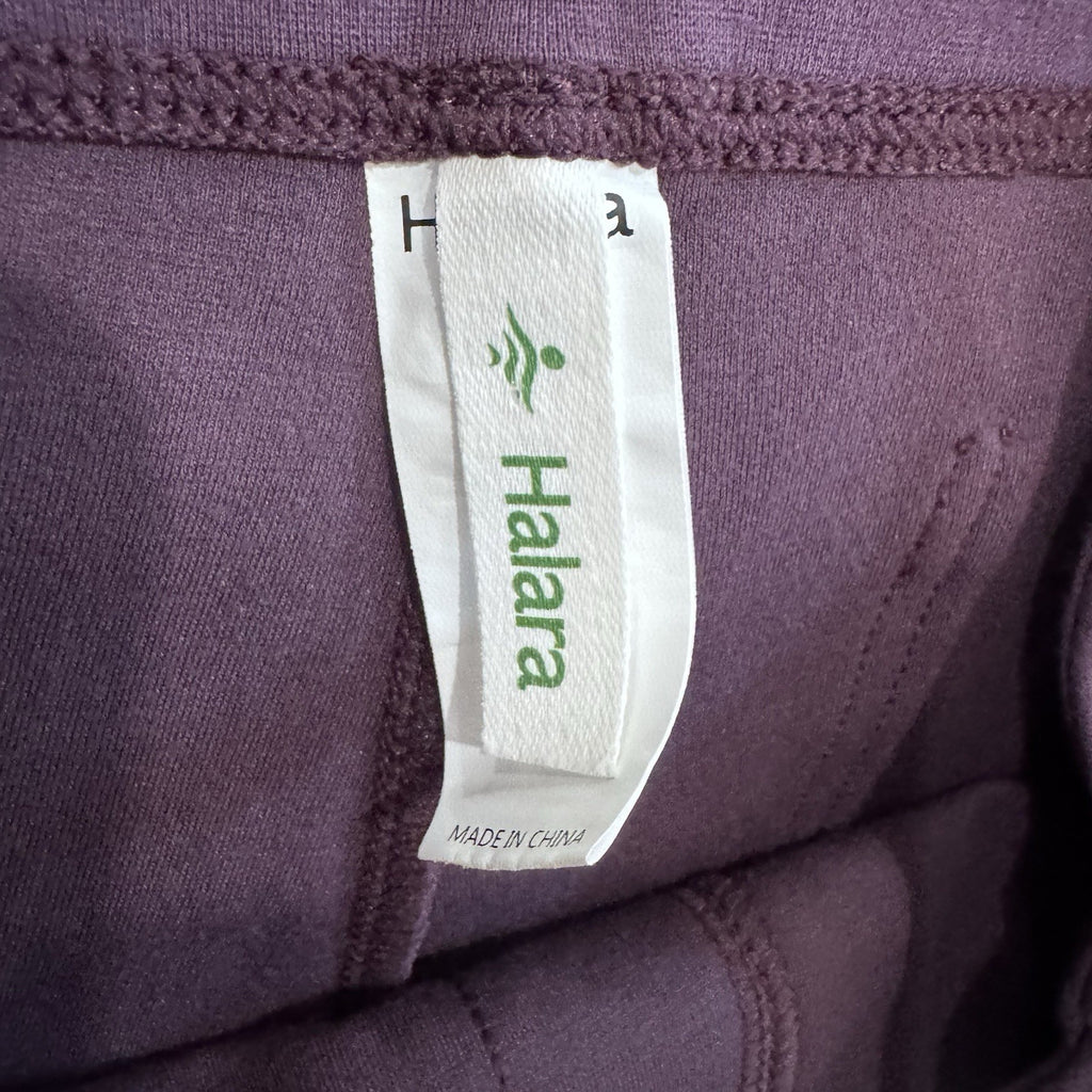 Halara Purple Flare Dress Pants High Waisted Work Office Stretch Yoga Pants Med