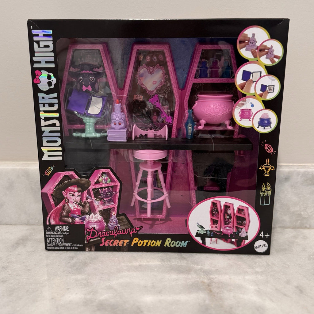 Monster High Draculaura Secret Potion Room Playset Mattel NIB With 12+ accessori