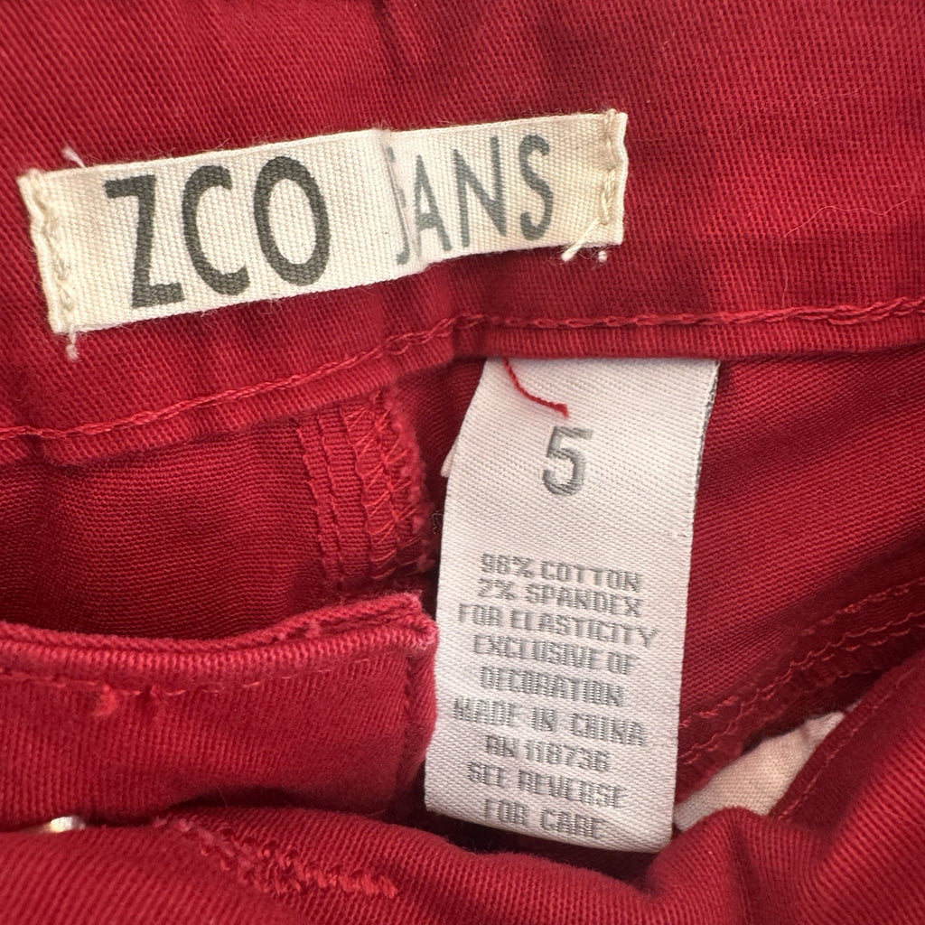 ZCO Jeans Women’s Size 5 Red Skinny Jeans Slim Fit Stretch Denim NWT44