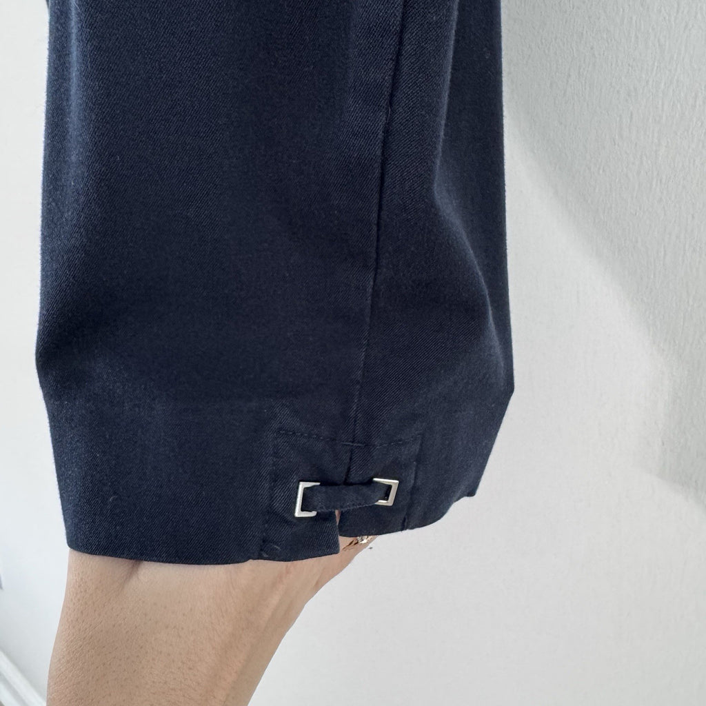 Talbots Pants Women’s 6P Navy Blue Signature Capri Flat Front Summer Outdoors