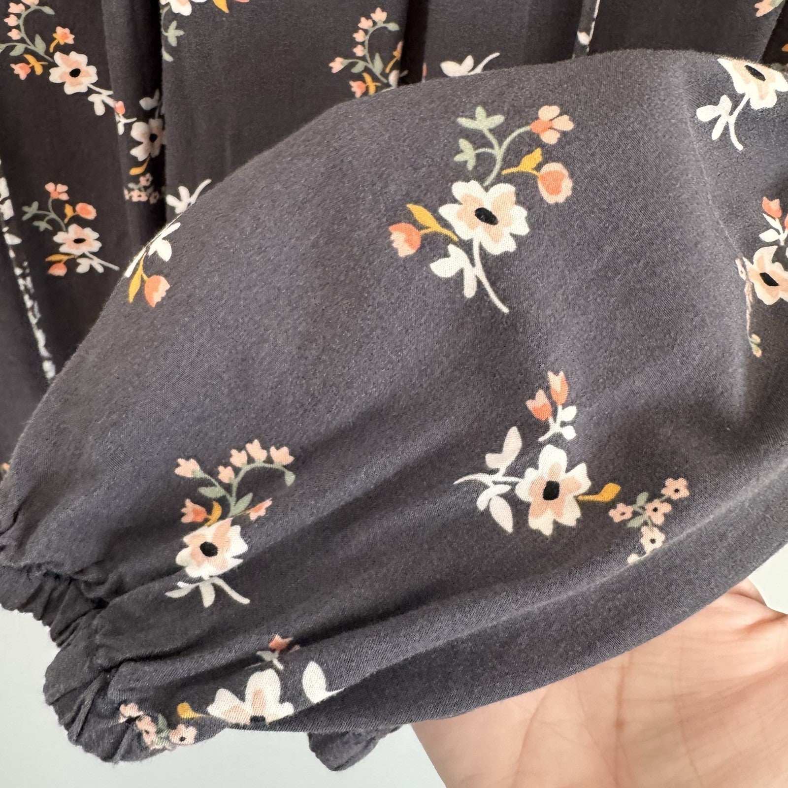 Matilda Jane Floral Peasant Blouse Women’s 2XL Boho Babydoll Rayon Top