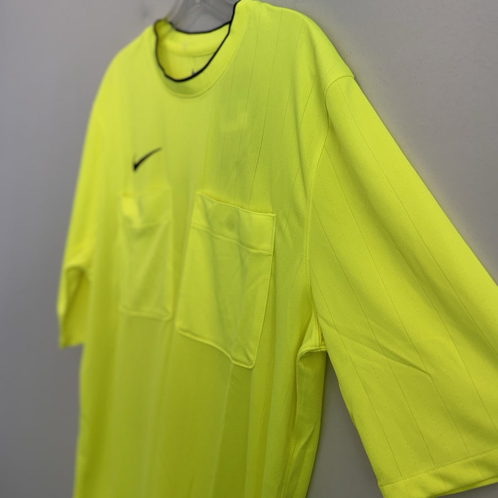 Nike Men’s Dri-Fit Soccer Referee Jersey Neon Volt Yellow DH8024-702 XL NWT