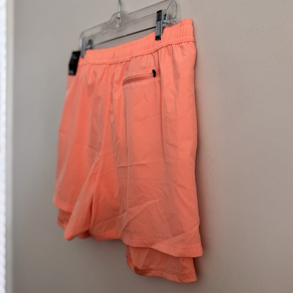 DSG Men's Large 5" Agility 2-in-1 Running Shorts NWT Pink Ray Athletic Fit Liner