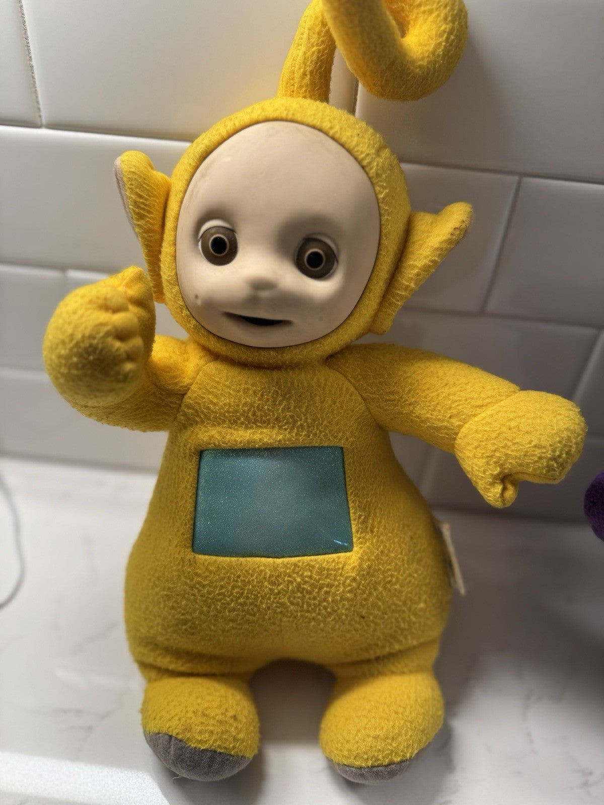 Vintage Teletubbies Playskool Plush Talking Lot Tinky-Winky Laa-Laa Red Po. 90s
