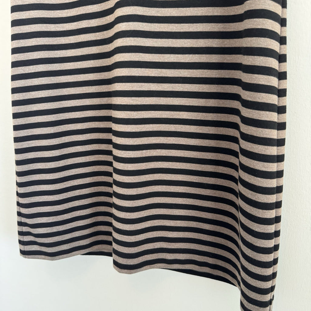 Banana Republic Dress Womens Small Striped V-Neck Sleeveless Lined Stretch Knit