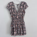 XS American Eagle Outfitters Women’s Floral Print Tiered Ruffle Mini Dress Boho