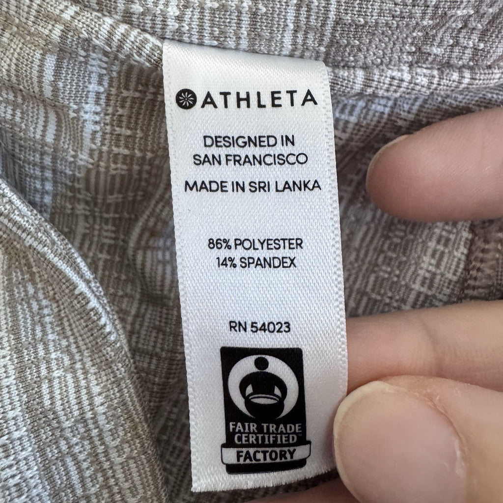 Athleta Women’s Leggings Small Gray Textured Stretch Athletic Yoga Pants