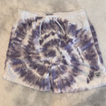 Spicy Tuna Boys Size 12 Swim Trunks Board Shorts Purple White Tie Dye Mesh Lined