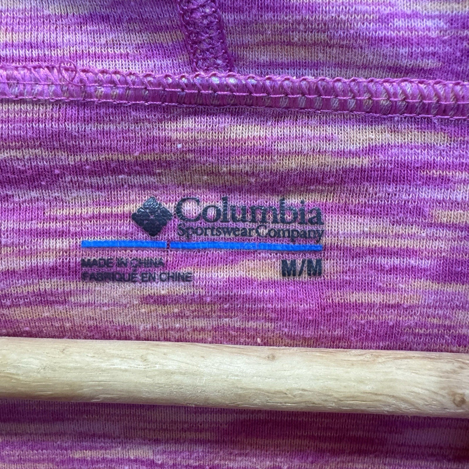 Columbia Women’s Omni-Wick Pullover Hoodie M Pink Heather Long Sleeve 