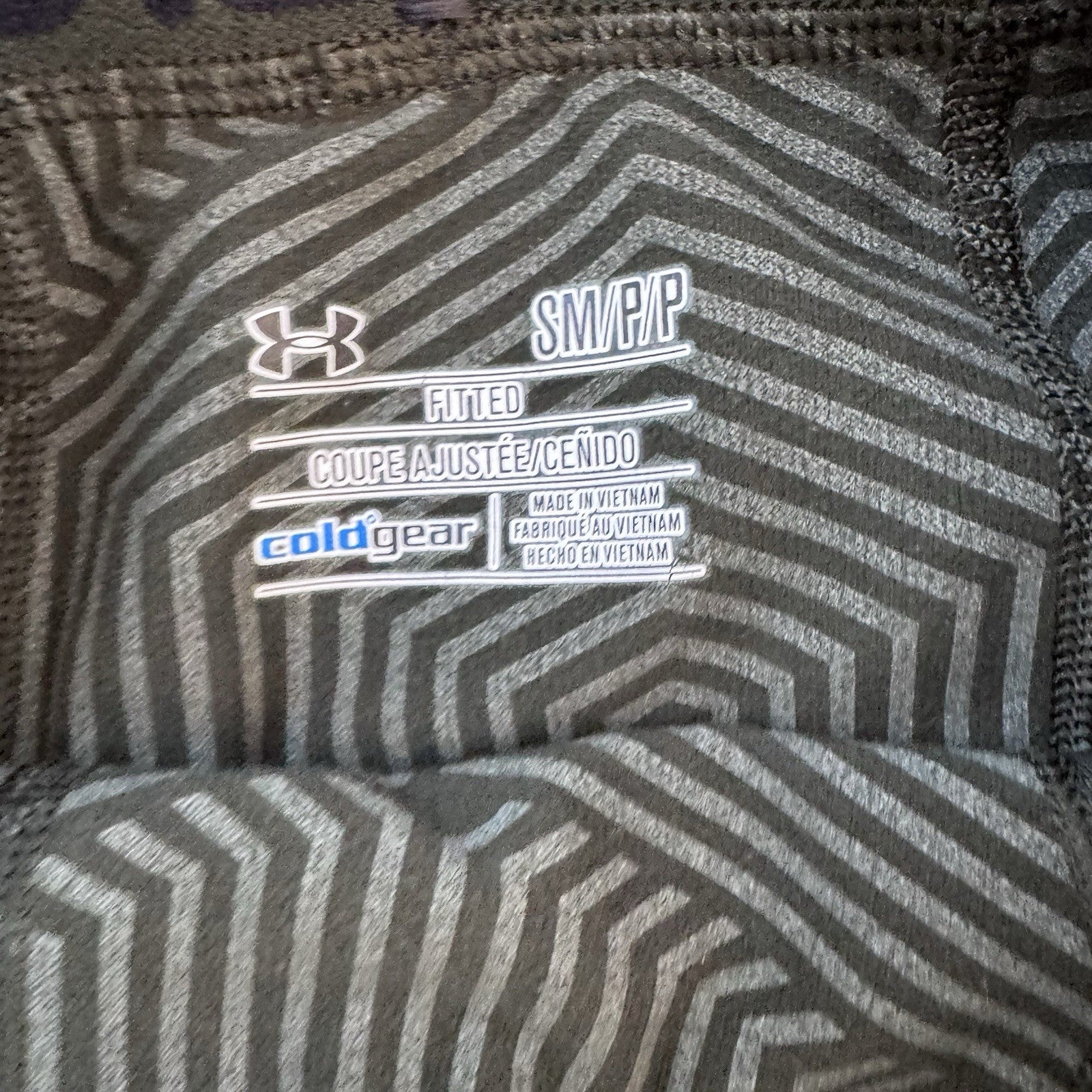 Under Armour ColdGear Mens Small Green Compression Leggings Fitted Thermal