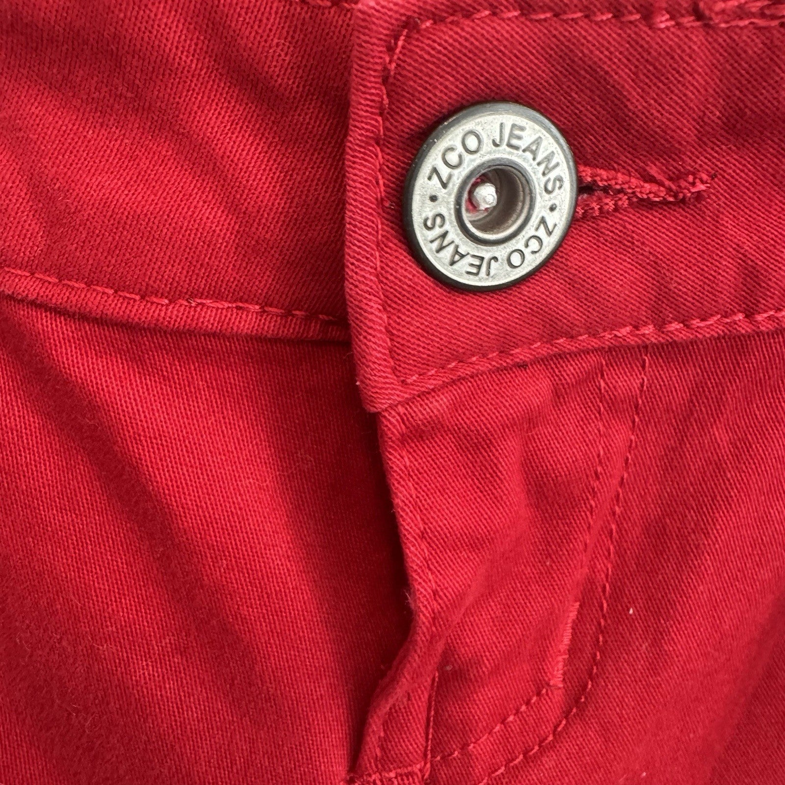 ZCO Jeans Women’s Size 5 Red Skinny Jeans Slim Fit Stretch Denim NWT44