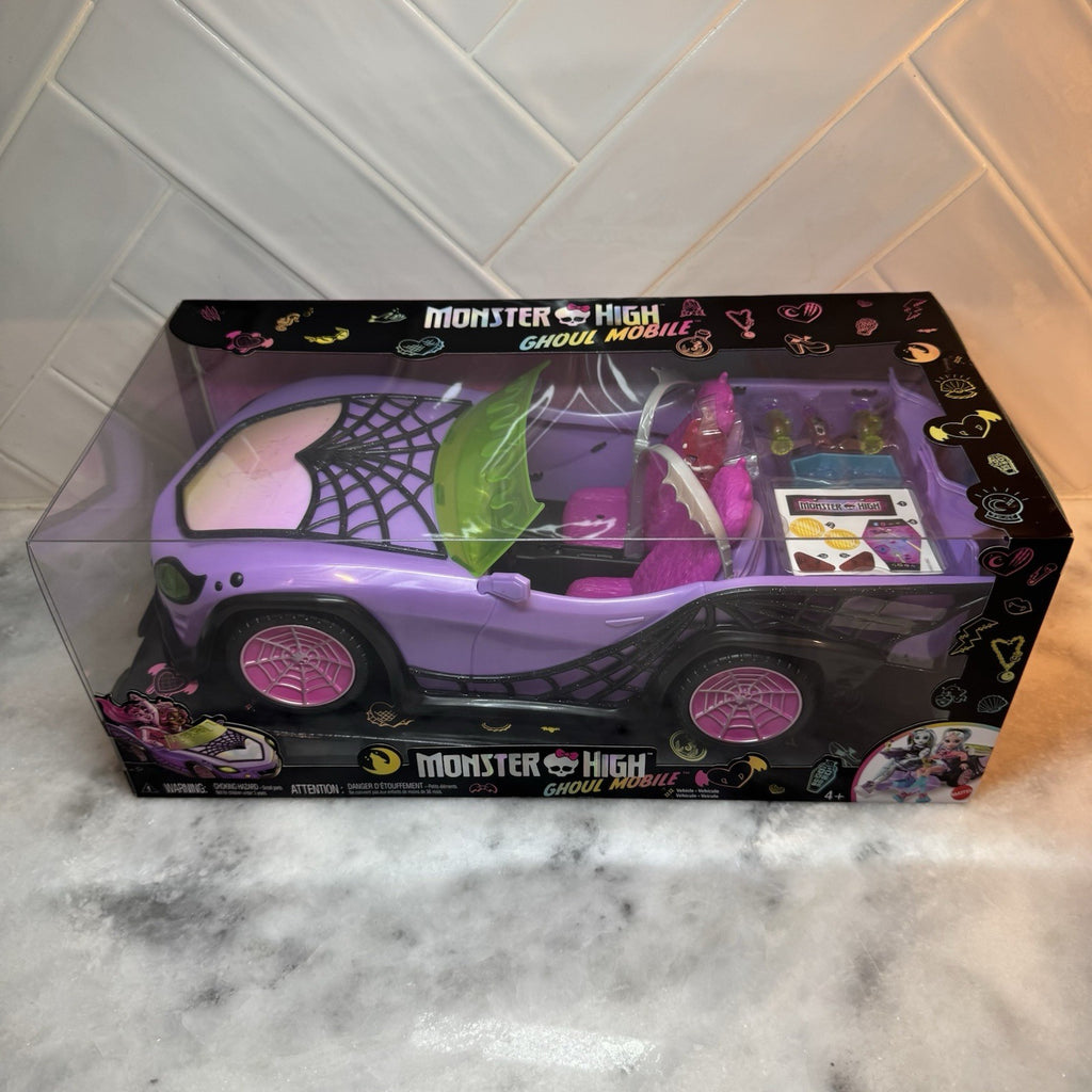 Mattel Monster High Ghoul Mobile Car Playset Purple Pink with Accessories
