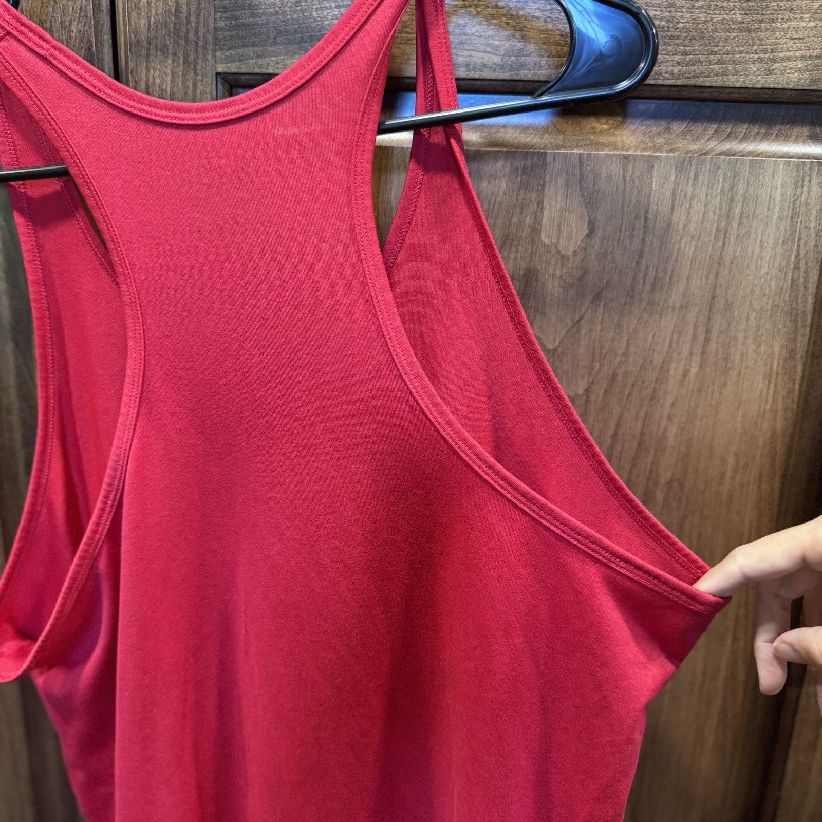 Nike Dri-Fit Athletic Tank Top XL Red Racerback Workout Gym Running