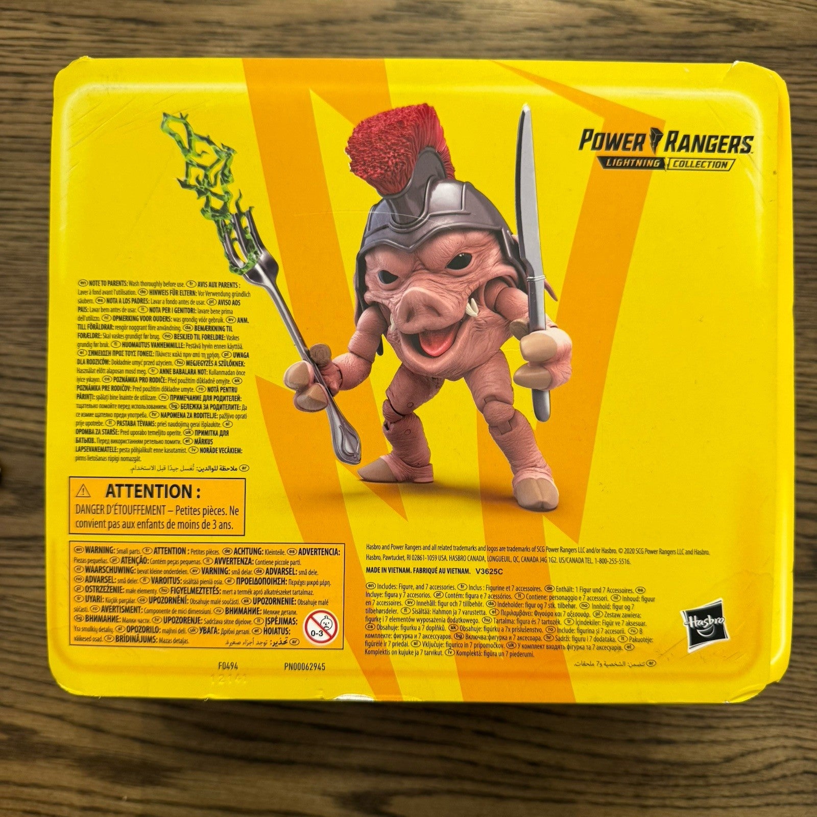 Power Rangers Lightning Collection Mighty Morphin Pudgy Pig Lunchbox Hasbro RARE