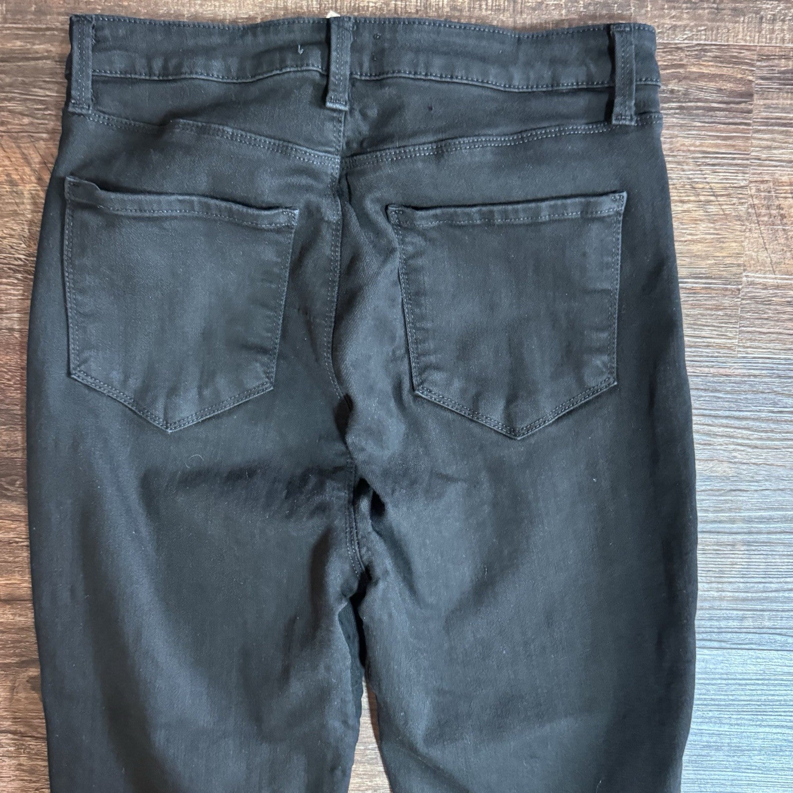 L'Agence Skinny Margot Jeans Women 28 Noir Black Designer Made in USA