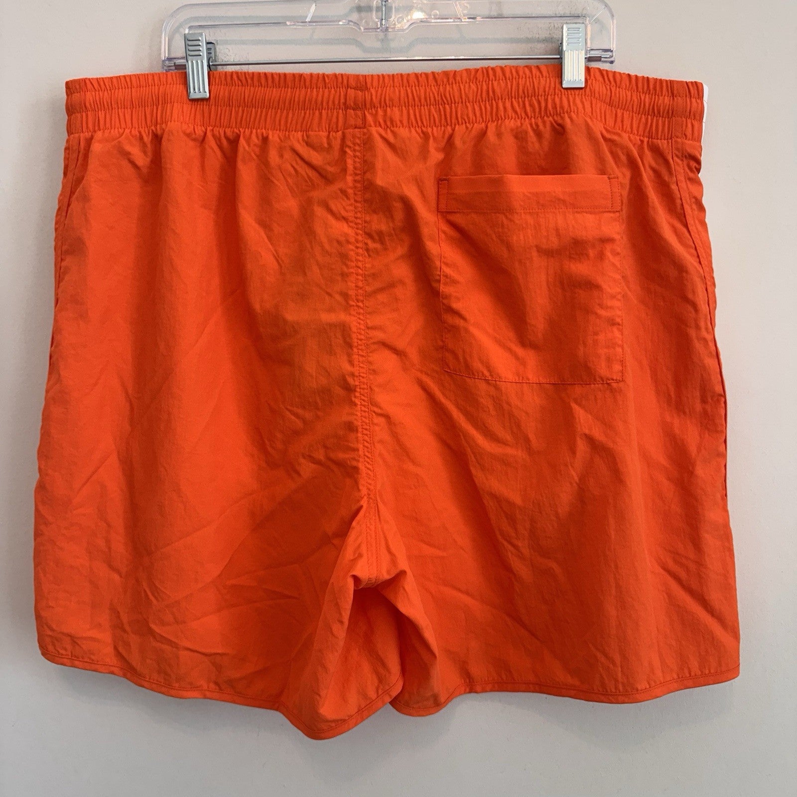Adidas Originals Men's 2XL Sprinter Shorts Orange Rush 3-Stripe Trefoil NWT