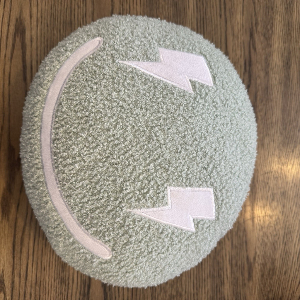 Target Bullseye Playground Green Lightning Bolt Smiley Face Emoji Pillow