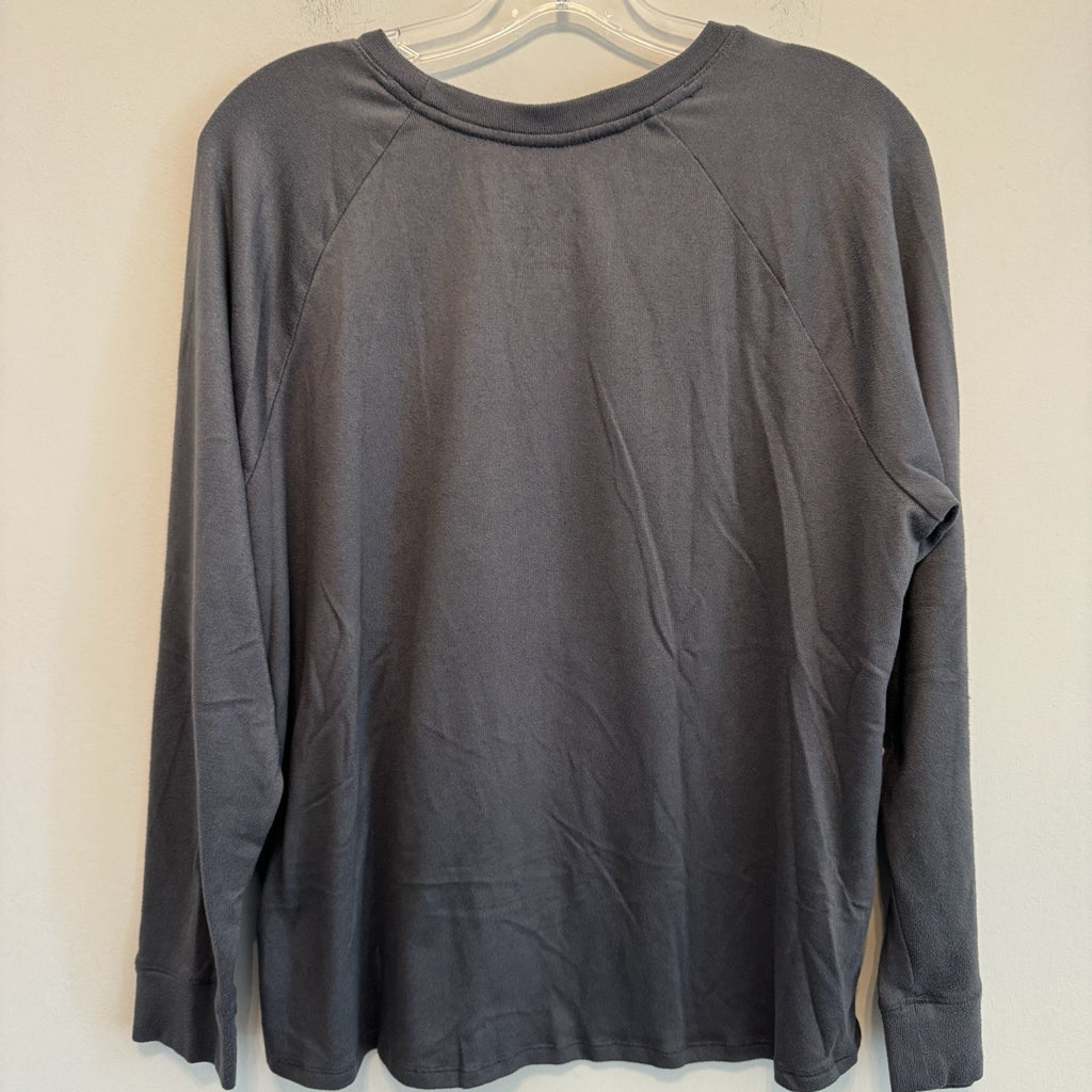 Hello Kitty Leopard Print Sweatshirt Womens Large Gray Sanrio Pullover