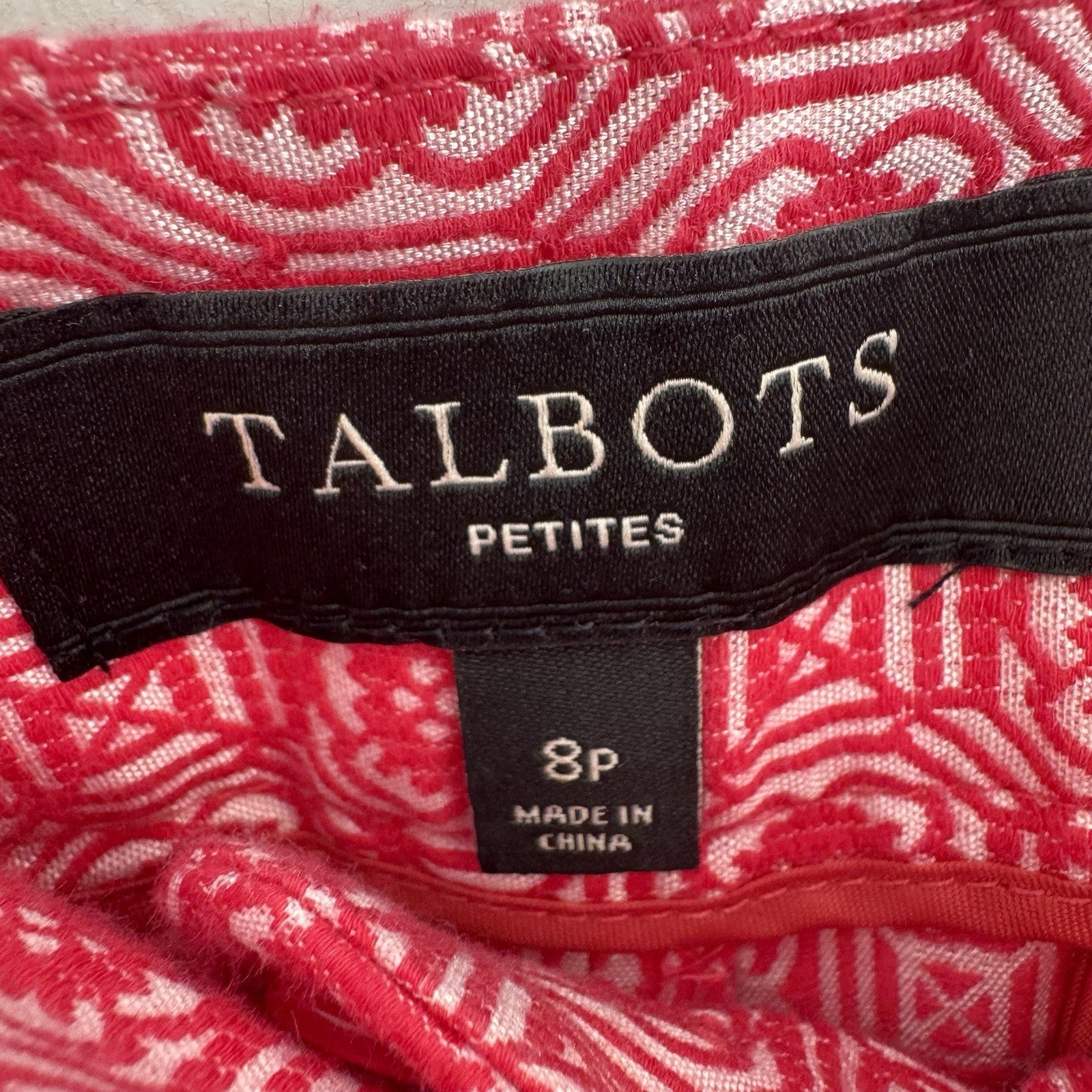 Talbots Women’s Size 8P Pants Shorts Lot 5pc Pink Beige Floral Career