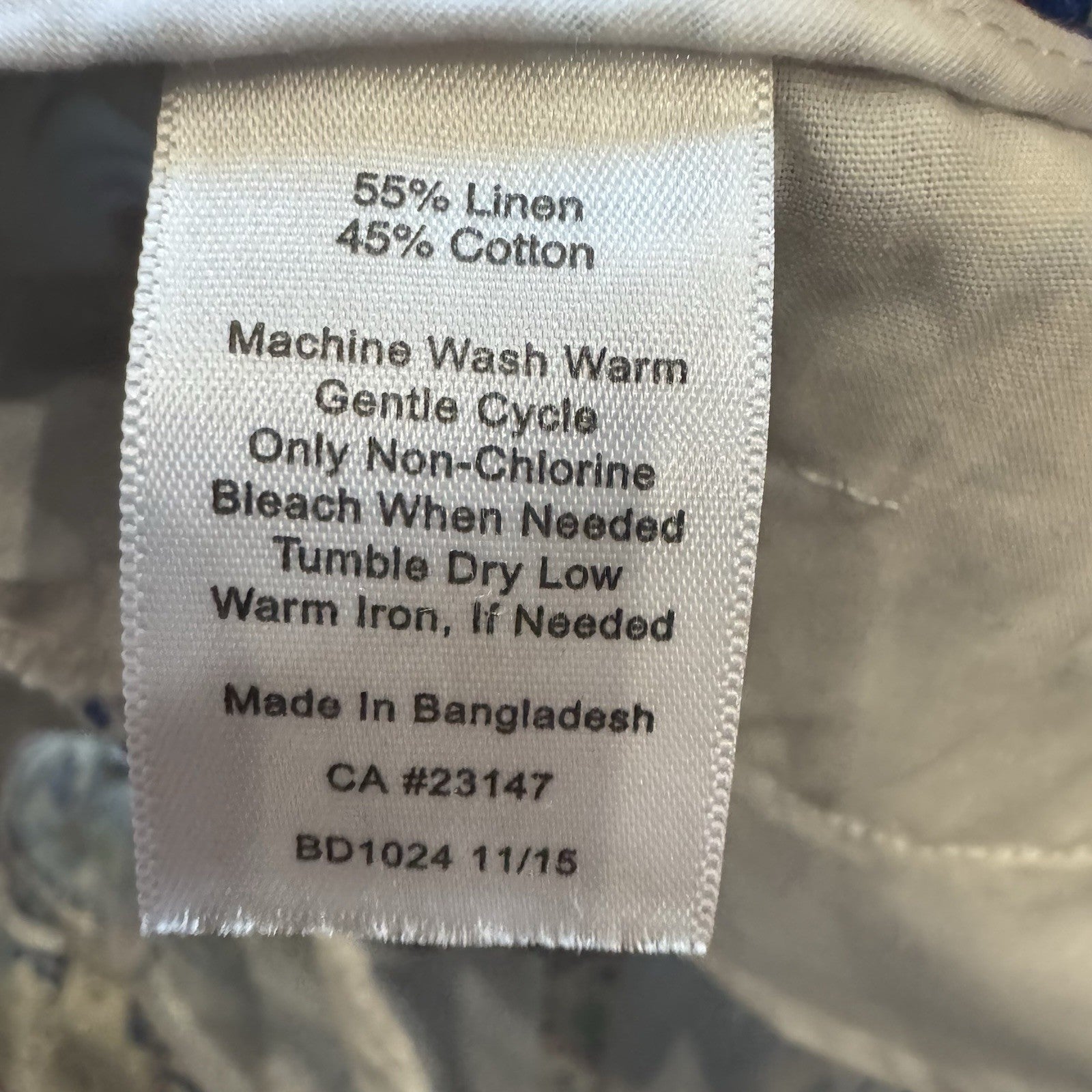 Talbots Petites Linen Cotton Blend Shorts 8P | Multicolor Paisley Print