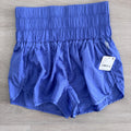 FP Movement Shorts Small Hague Blue Smocked Waist NWT