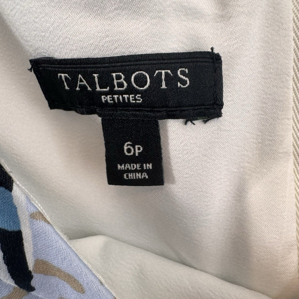Talbots Petite 6P Lot Dress Skirt Capri Pants 4pc Blue Beige Work Casual