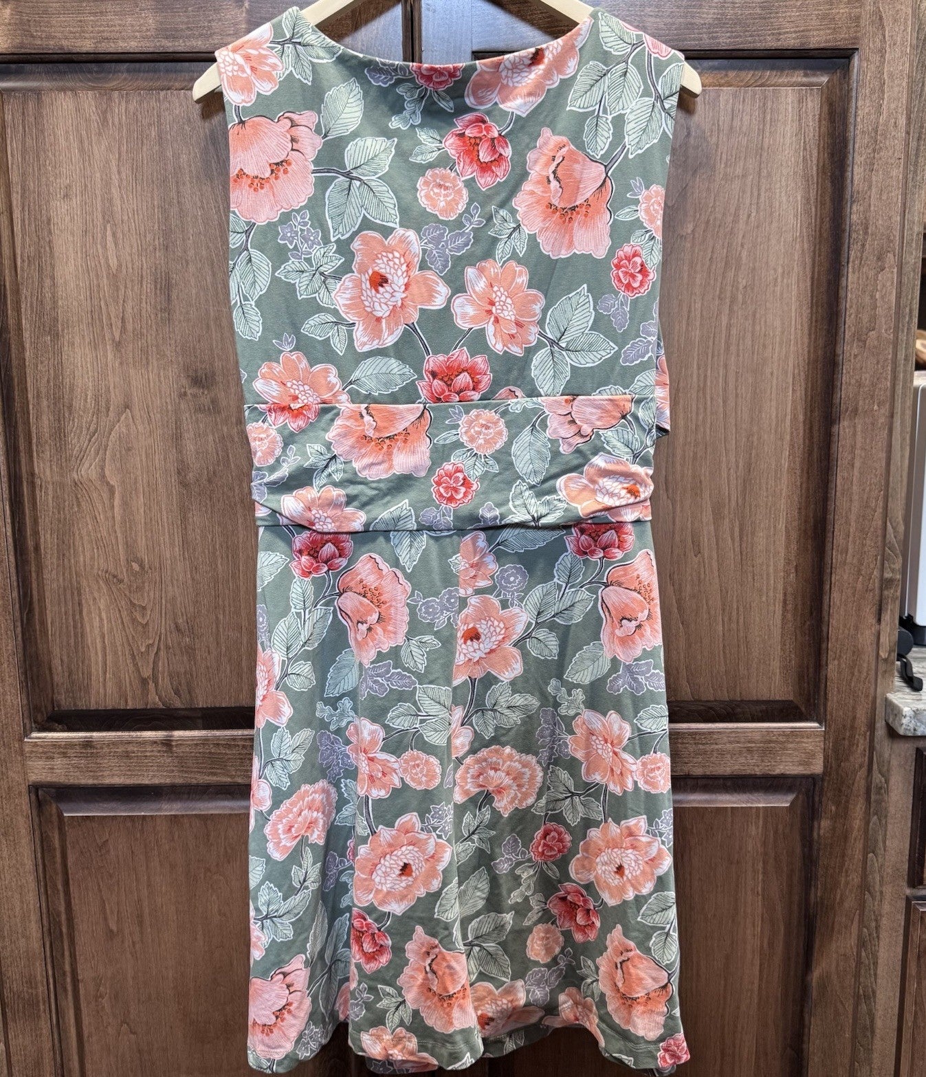 Lands’ End Floral Sleeveless Dress XL 18 