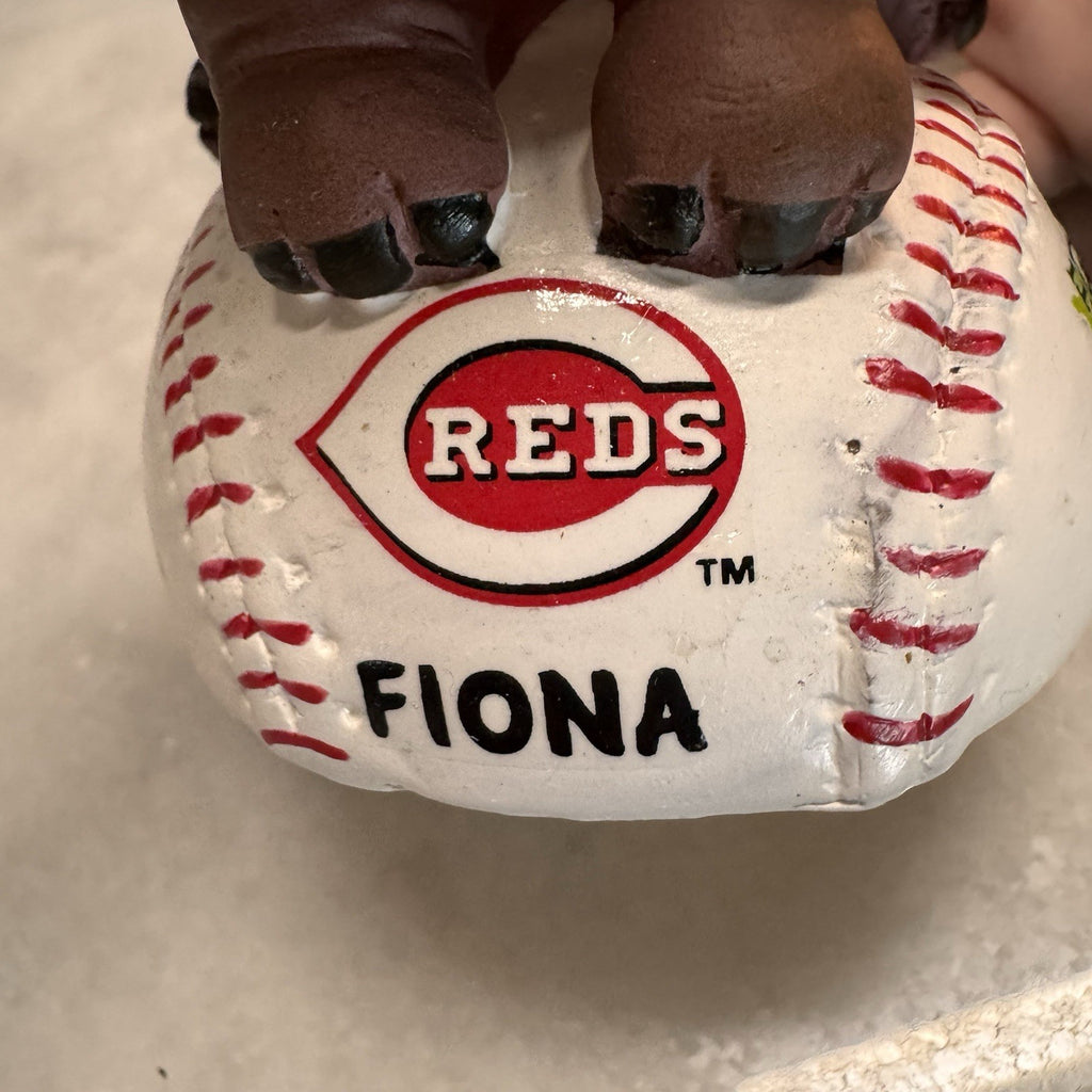 Cincinnati Reds Fiona Hippo Figurine Zoo Souvenir Baseball Resin