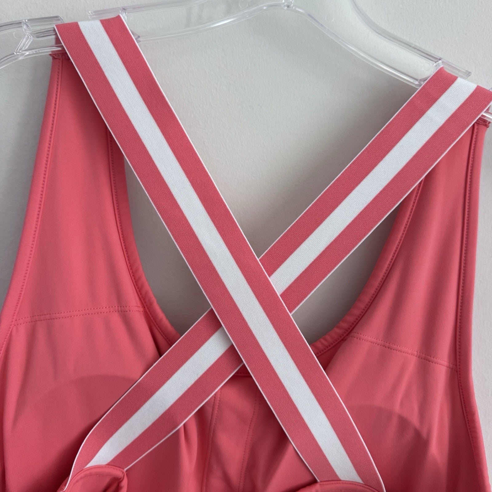 T by Talbots Pink Active Dress XL Built-in Shorts Skort Crossback Athletic Golf