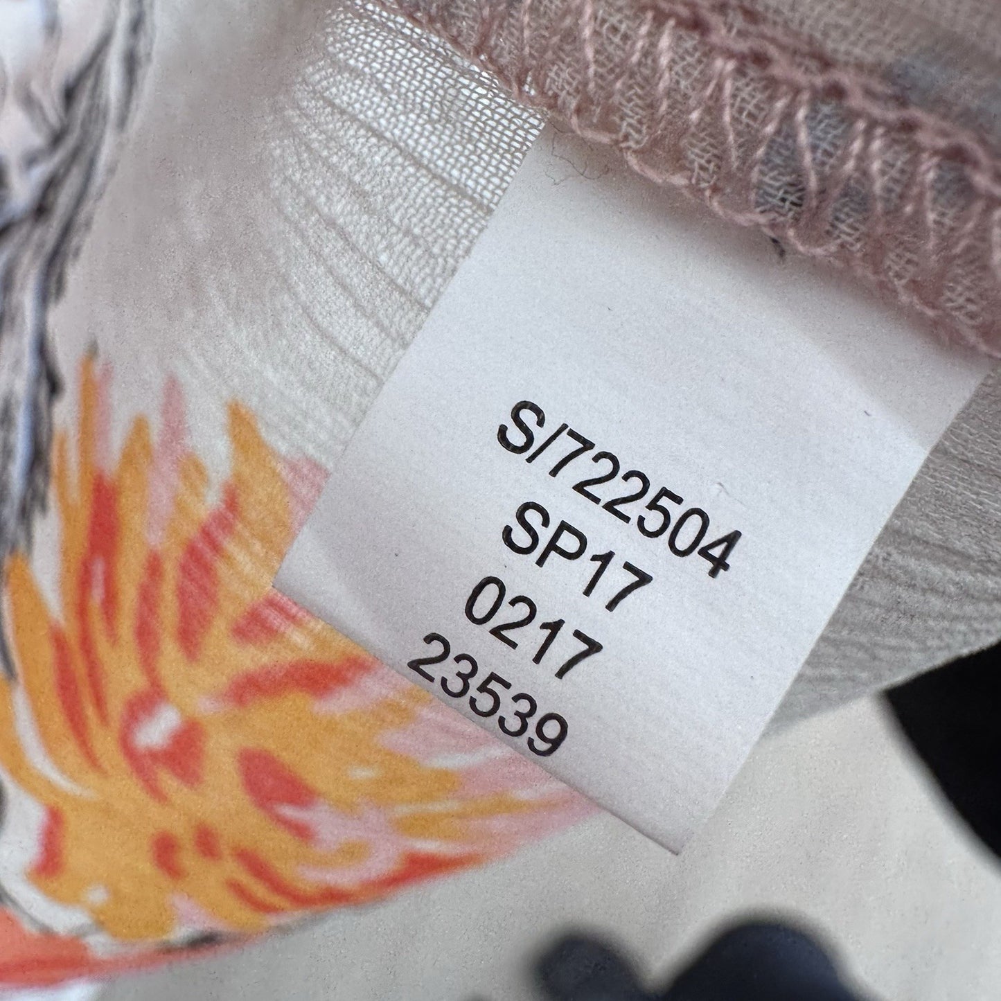 American Rag Floral Kimono Duster Medium Boho Sheer Peach Open Front