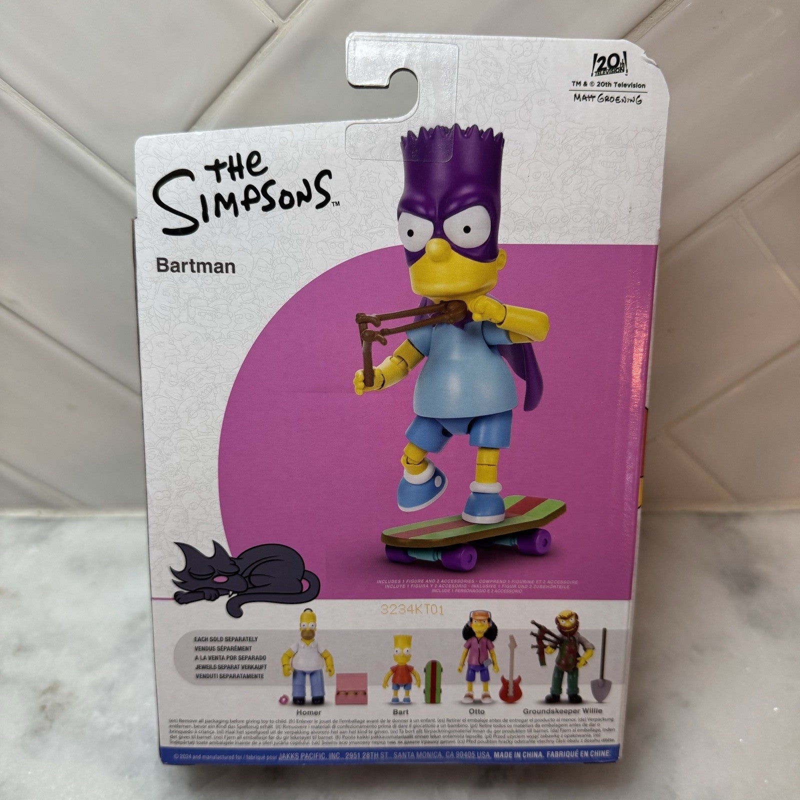 Brand New! Sealed! The Simpsons Bartman 5  Inch Jakks Pacific Walmart Exclusive