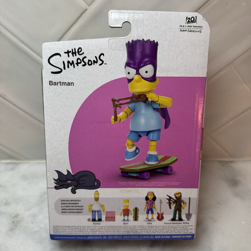 Brand New! Sealed! The Simpsons Bartman 5  Inch Jakks Pacific Walmart Exclusive