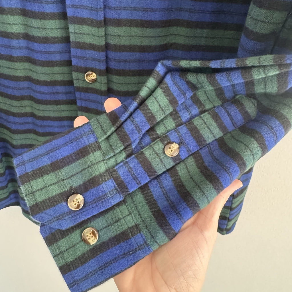 NWT medium Men’s Drake Autumn Brushed Twill Plaid Button-Down Long Sleeve Shirt