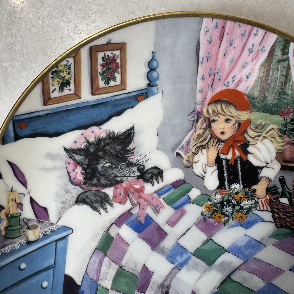 Kaiser Porcelain W. Germany  collector plate "Little Red Riding Hood" - 8" Dia.