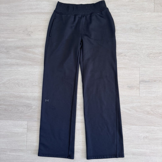 Under Armour Womens Black Fleece Jogger Sweatpants Semi Fitted Size S