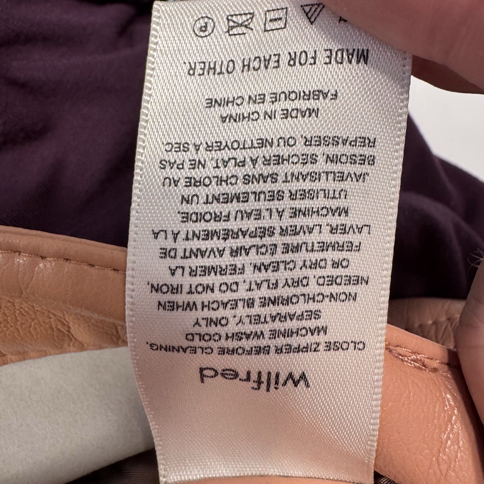 Wilfred Melina Faux Leather Pants Soft Terracotta High Rise Straight 2 NWT