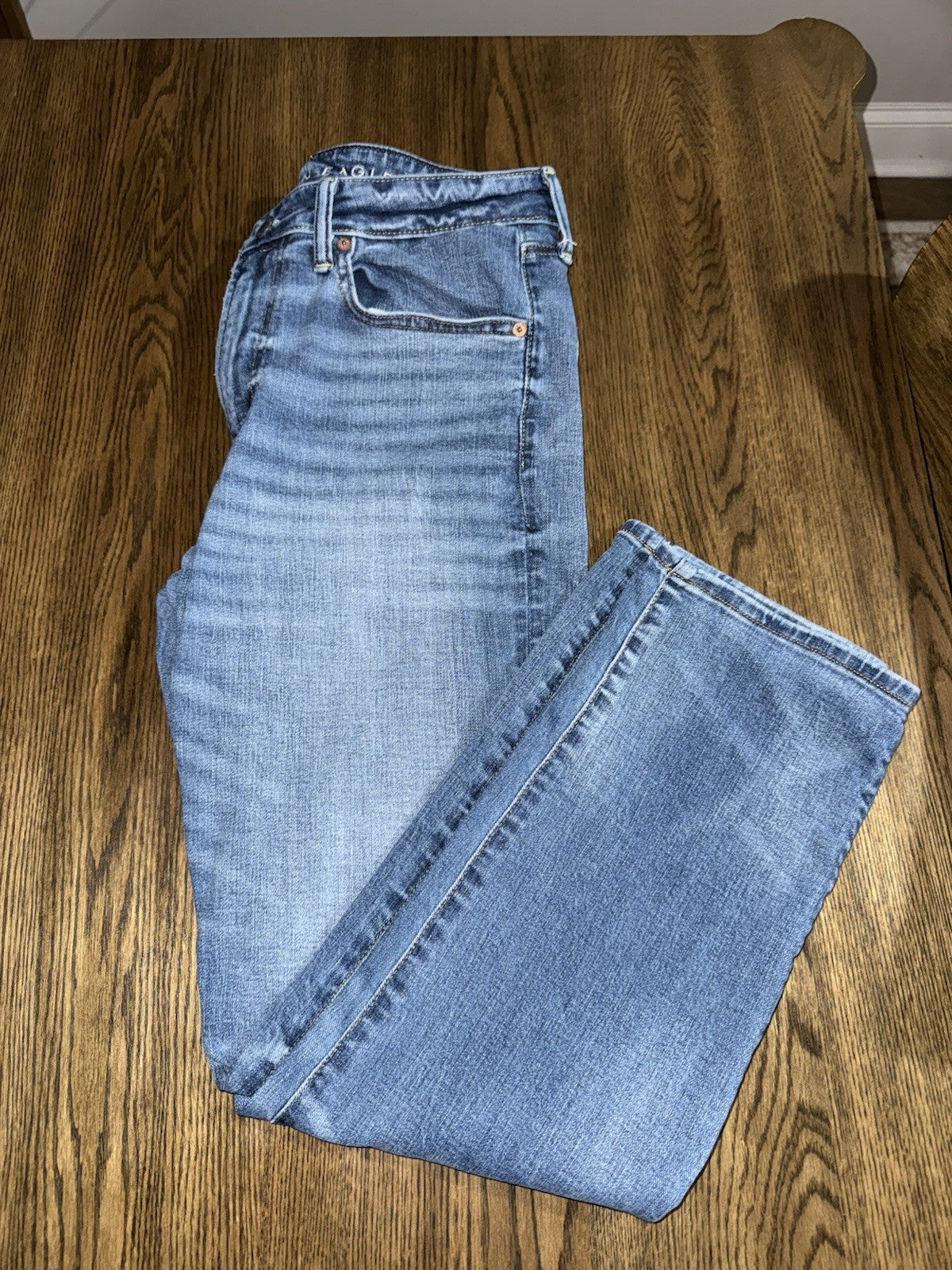 American Eagle AE AirFlex Plus Athletic Straight Fit Jean 32x32 Blue Denim