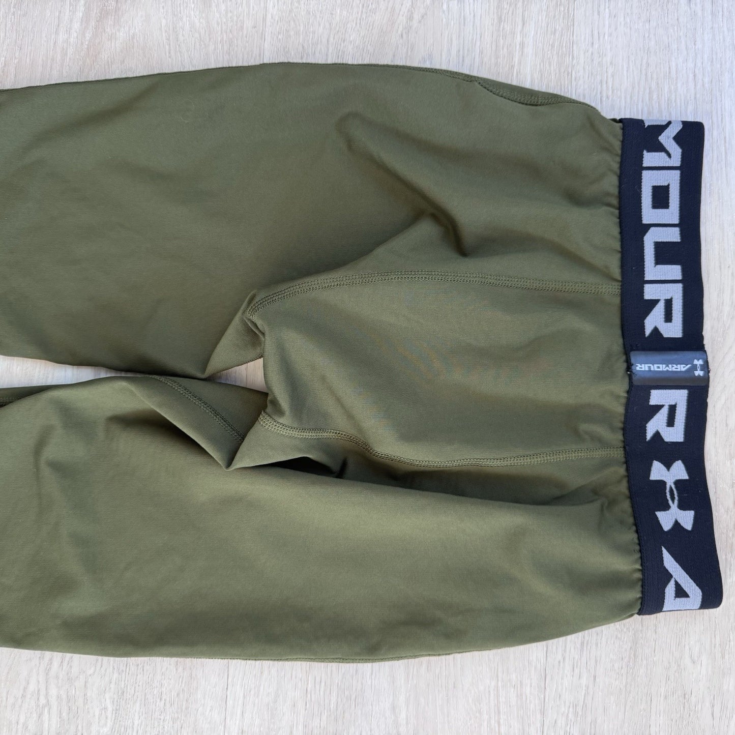 Under Armour ColdGear Mens Fitted Thermal Leggings Green Size Small