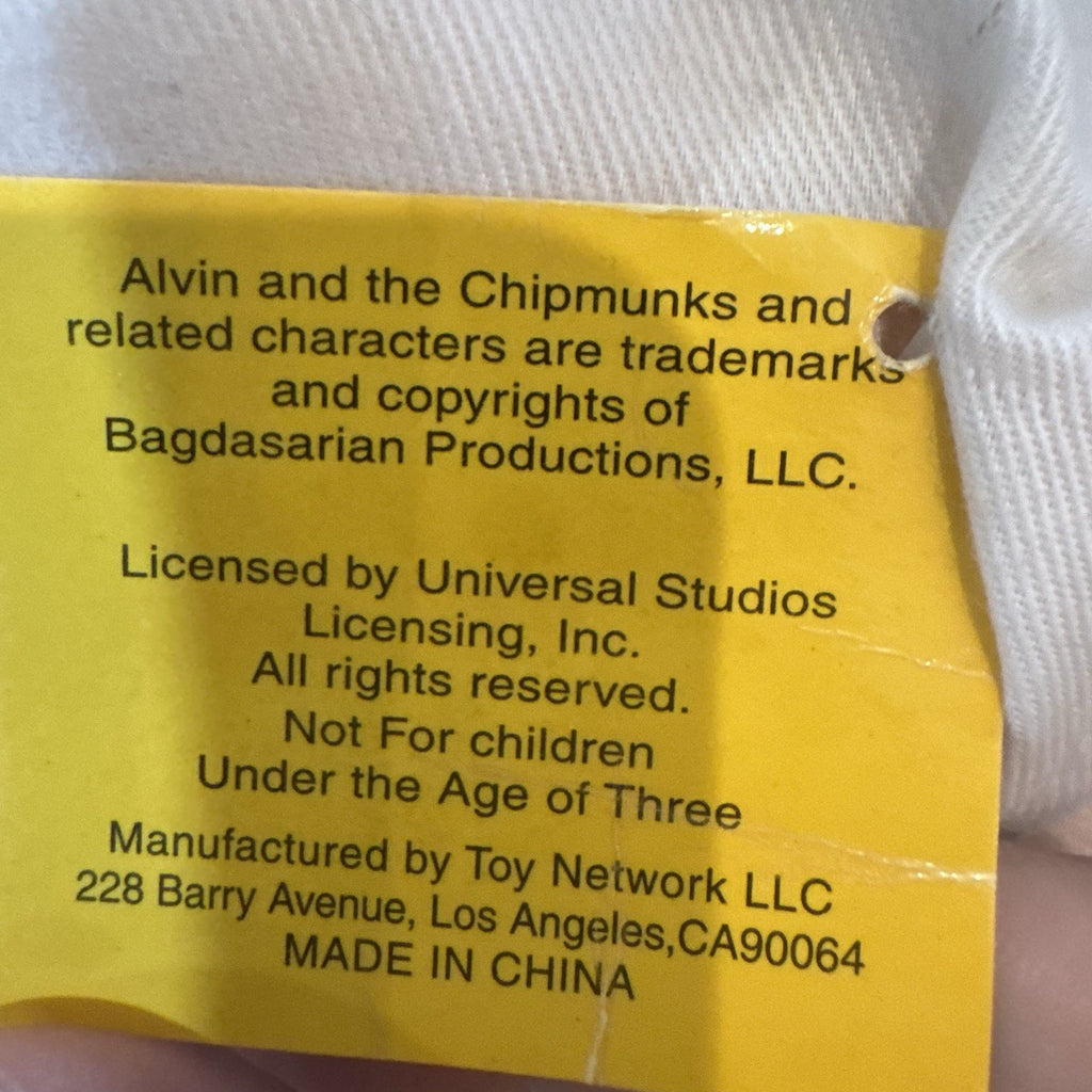 Vintage Alvin & Chipmunks Theodore Plush Toy Network Robe 19” w/ Tag