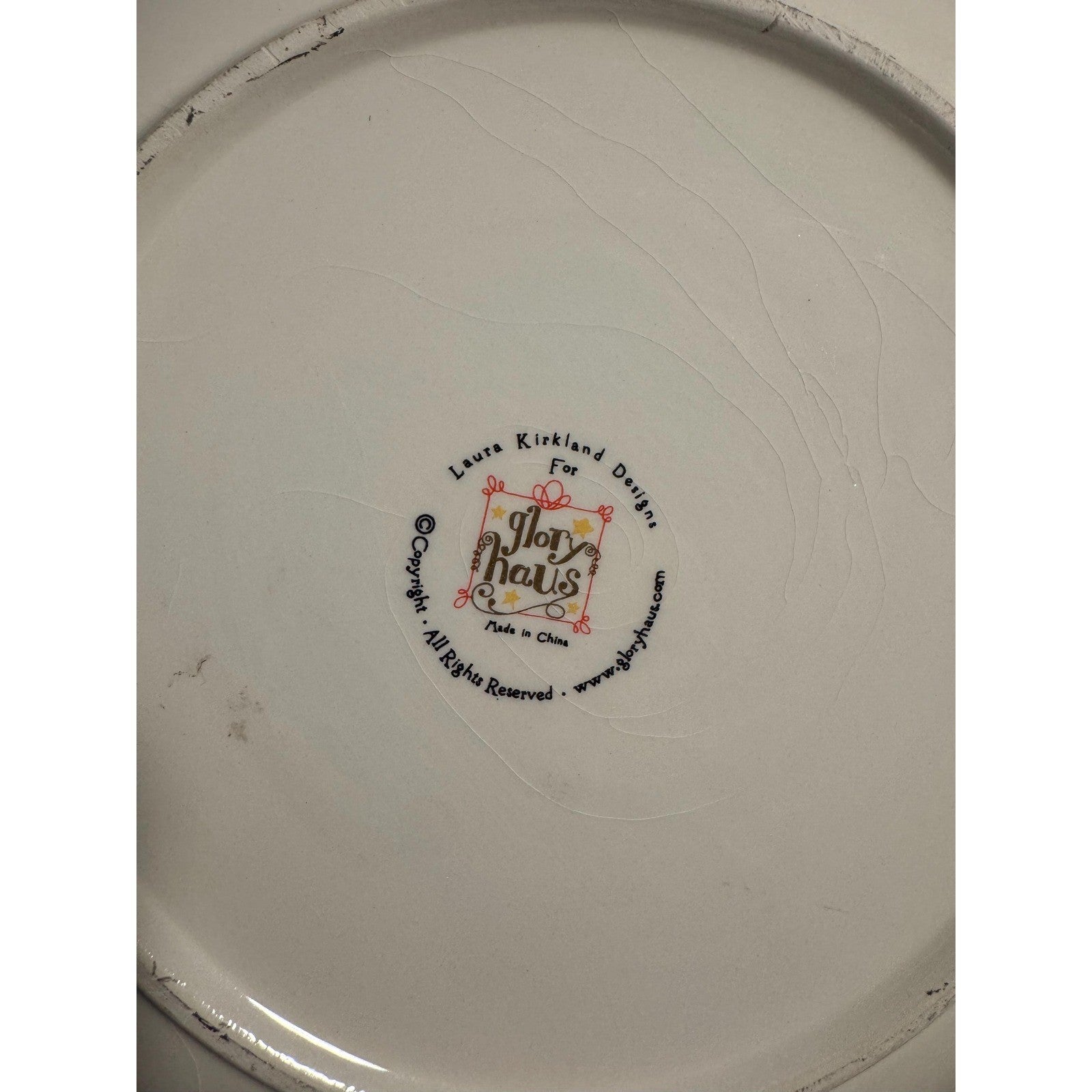 Glory Haus Wedding Plate Laura Kirkland Vintage Groom Wife Bride