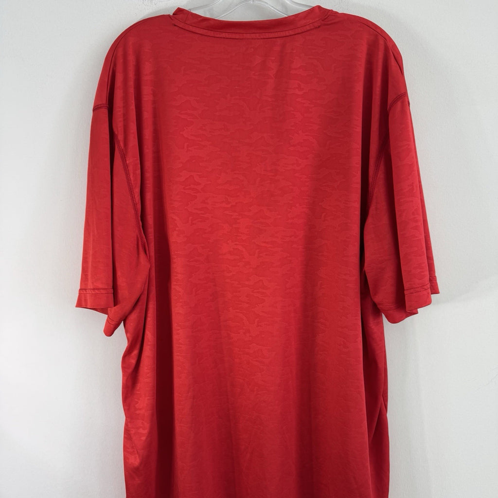 Reebok Speedwick Camo Athletic Shirt Mens 2XL Red Performance Training Tee