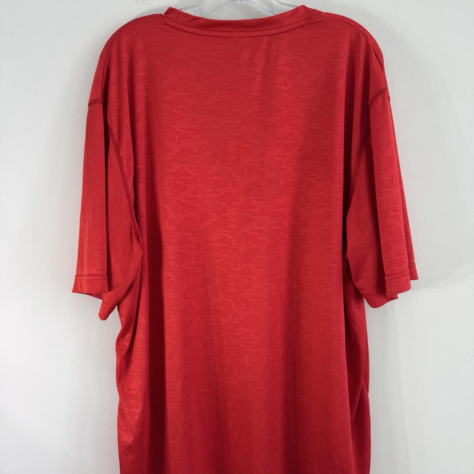 Reebok Speedwick Camo Athletic Shirt Mens 2XL Red Performance Training Tee