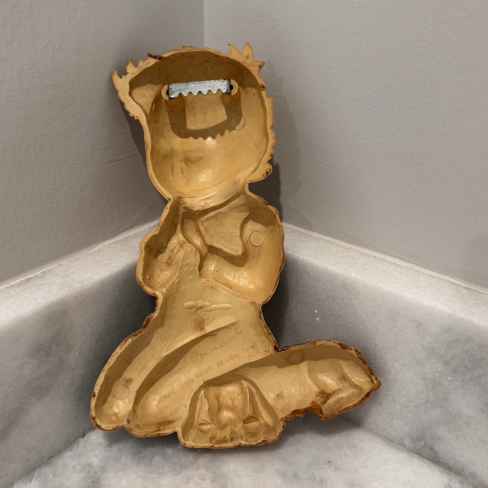 Vintage HOMCO Praying Boy and Girl Wall Plaques 7496 Set 1977 Dart Ind Retro