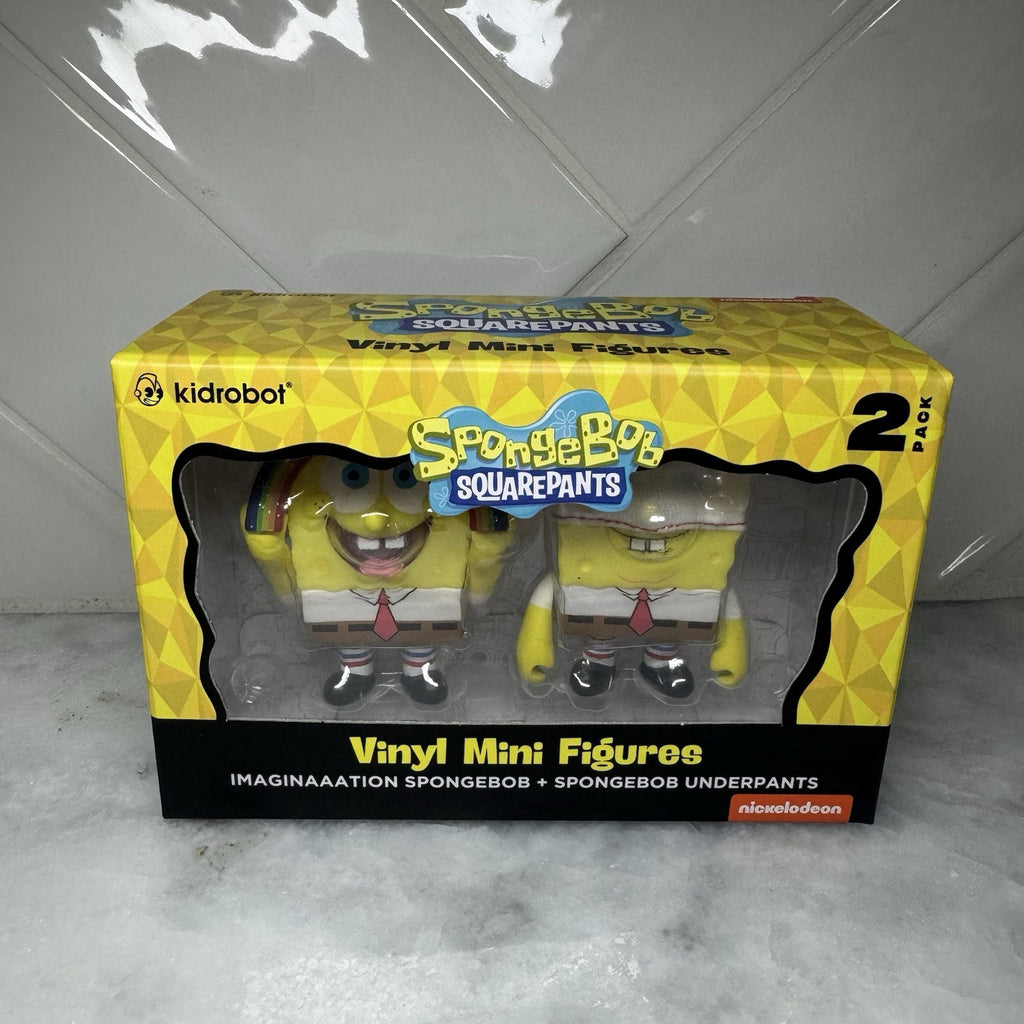Spongebob Squarepants Imaginaaation & Spongebob Underpants Vinyl Figure 2 Pack
