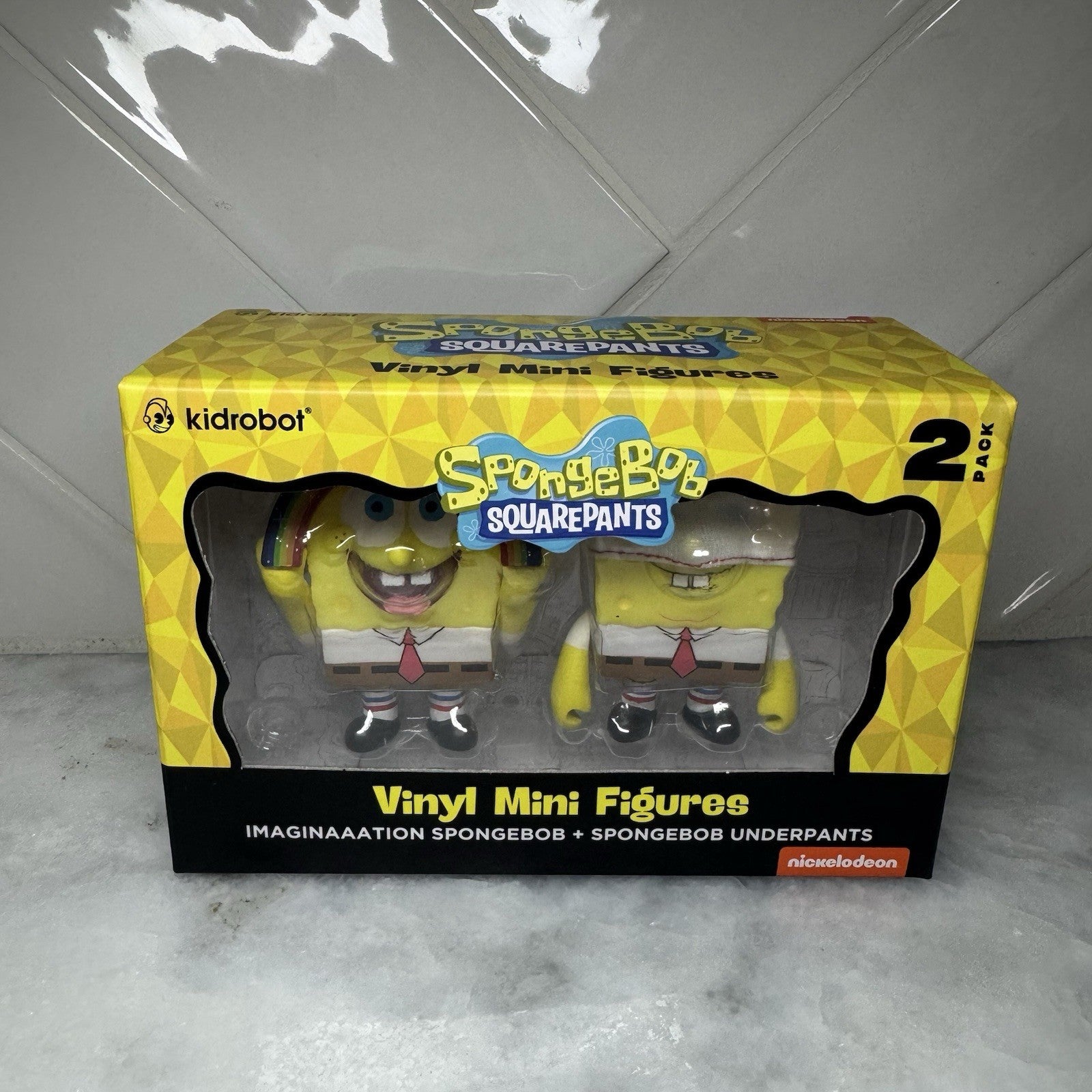 Spongebob Squarepants Imaginaaation & Spongebob Underpants Vinyl Figure 2 Pack