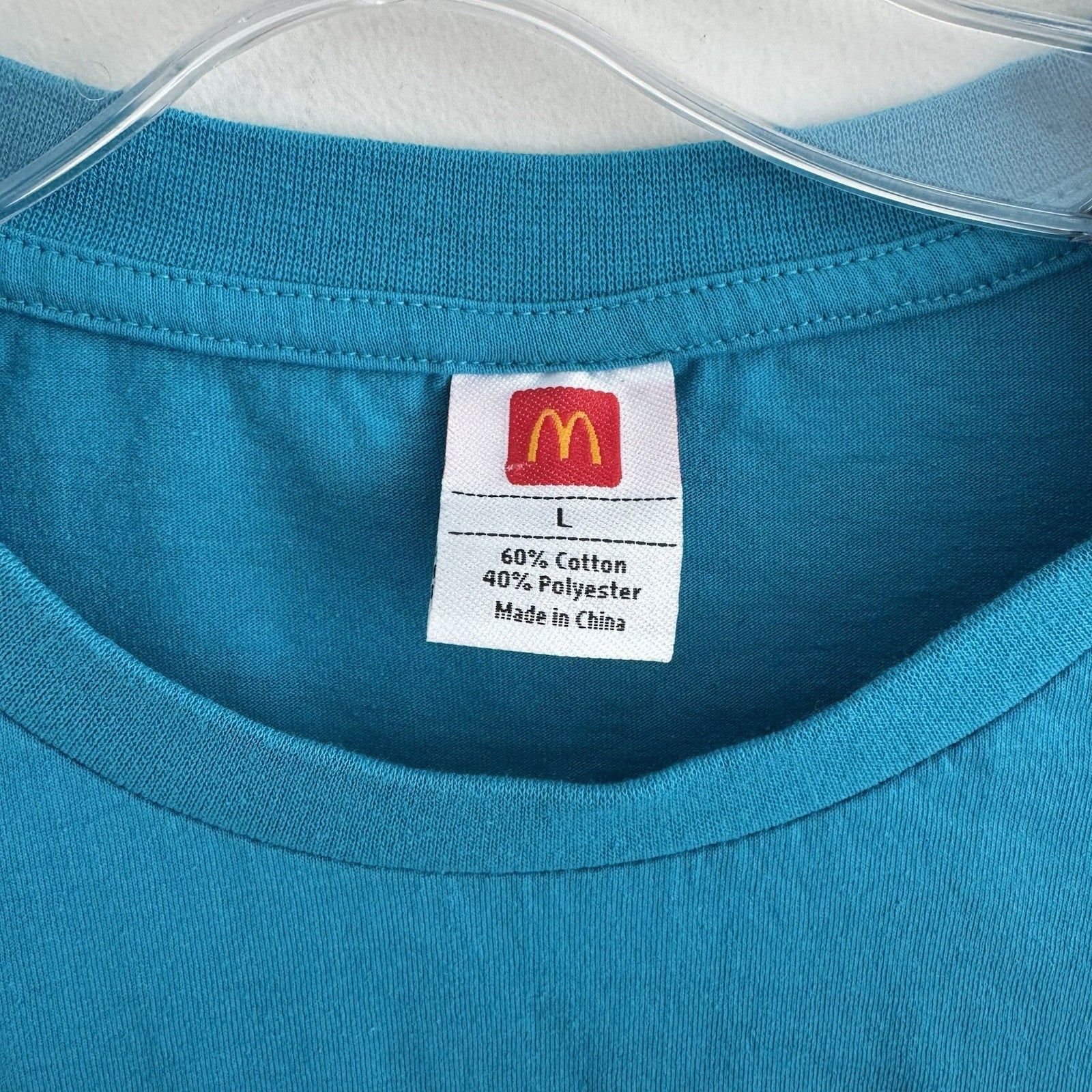 McDonald’s Fries Graphic T-Shirt Mens Large Blue Fast Food Character Authentic