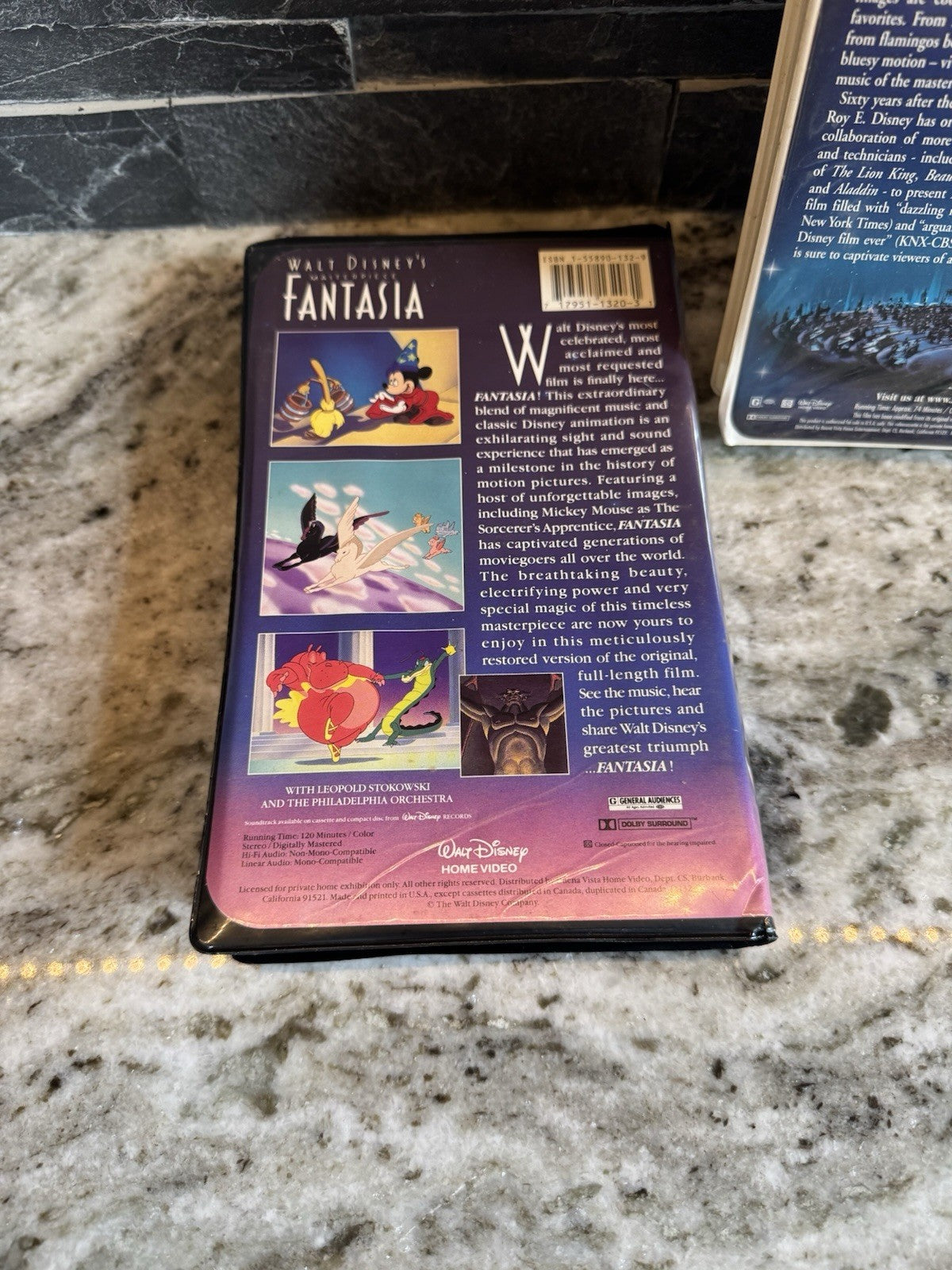 Walt Disney's Masterpiece Fantasia Original (VHS, 1991) & Fantasia 2000 