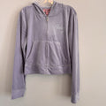 NWT Juicy Couture Velour Tracksuit Set Lavender Haze L Y2K OG Bling Rhinestone