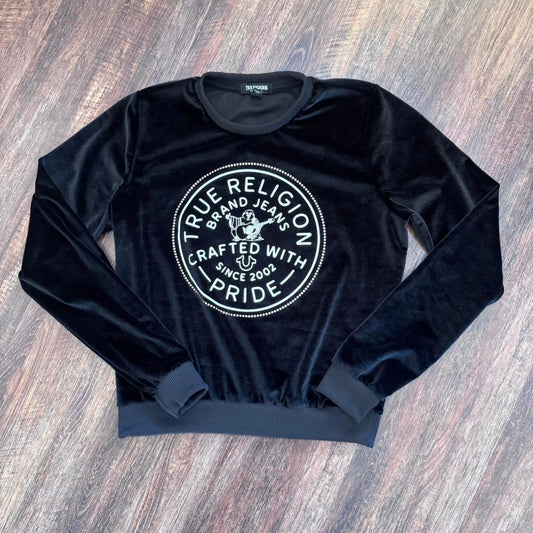 True religion velour crystal sweatshirt Medium High Quality